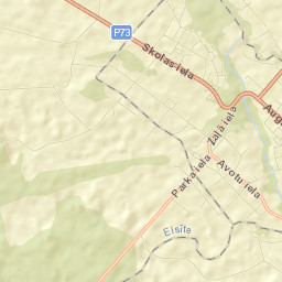 Aknīste Street Map