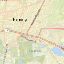 Herning Street Map