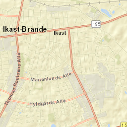 Ikast Street Map