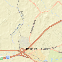 Hyllinge Street Map
