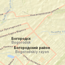 Bogorodsk Street Map
