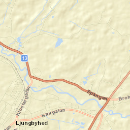 Ljungbyhed Street Map