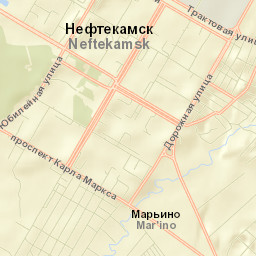 Neftekamsk Street Map