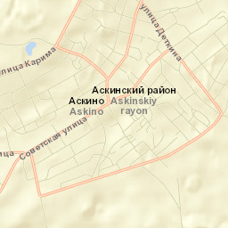 Askinskiy Rayon Street Map