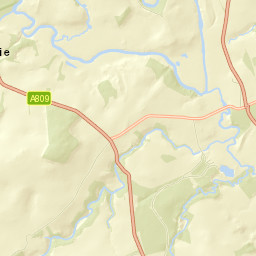A809, Glasgow, Stirling G63, UK Street Map