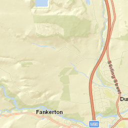 A872, Denny, Falkirk FK6, UK Street Map