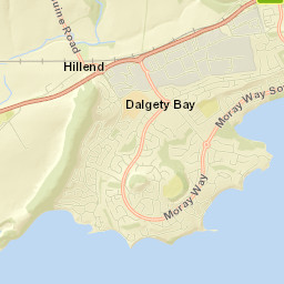 Dalgety Bay Street Map