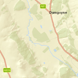 A81, Glasgow, Stirling G63, UK Street Map