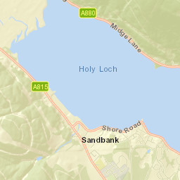 High Road, Sandbank, Argyll and Bute PA23, UK Street Map