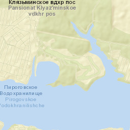 Klyazminskoe Reservoir Street Map