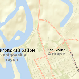 Zvenigovo Street Map