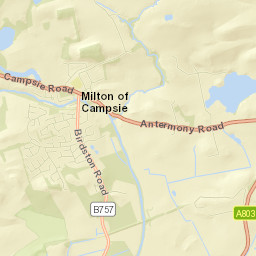 Milton of Campsie Street Map