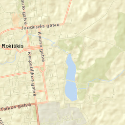 Rokiškis Street Map