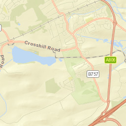Auchinloch Road, Kirkintilloch, Glasgow, East Dunbartonshire Street Map