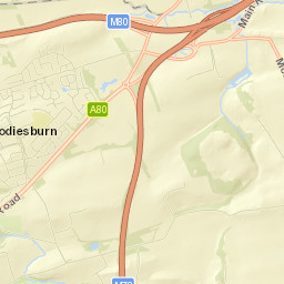 Moodiesburn Street Map