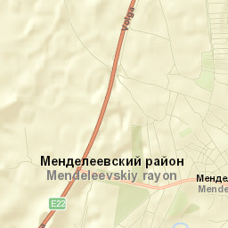 Mendeleyevsk Street Map