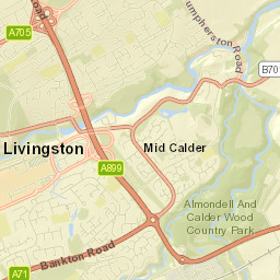 Mid Calder Street Map