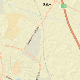 Landskrona Street Map