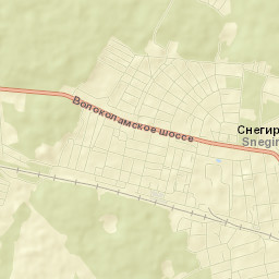 Snegiri Street Map