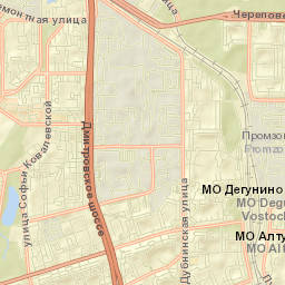 Vostochnoe Degunino Street Map