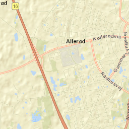 Allerød Kommune Street Map