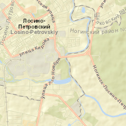 Losino-Petrovskiy Street Map