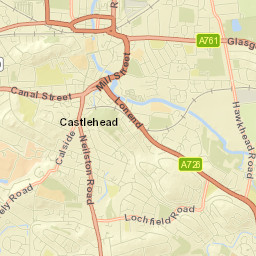 Paisley Street Map