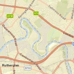 Rutherglen Street Map