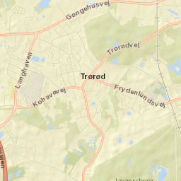 Trørød Street Map