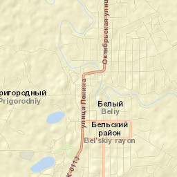 Belyy Street Map