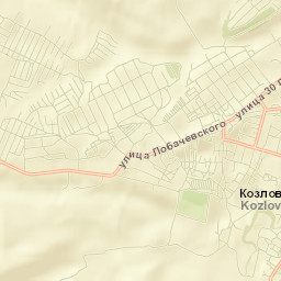 Kozlovka Street Map