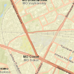 Koptëvo Street Map