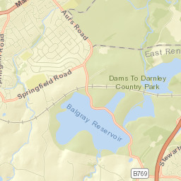 Aurs Road, Glasgow, East Renfrewshire G77, UK Street Map