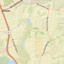 Lyngby-Tårbæk Kommune Street Map