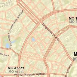Moscow Street Map