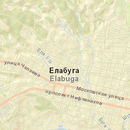 Yelabuga Street Map