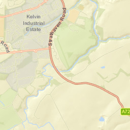 A726, Glasgow, South Lanarkshire G75, UK Street Map