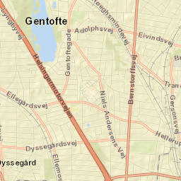 Gentofte Kommune Street Map