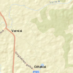 Varniai Street Map