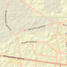 Panevėžys City Street Map