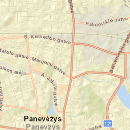 Panevėžys District Municipality Street Map