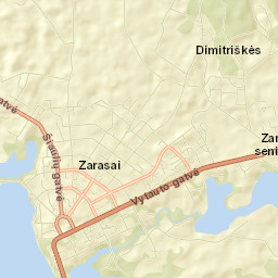 Zarasai Street Map