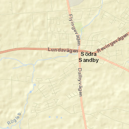Södra Sandby Street Map