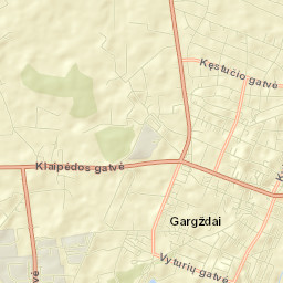 Gargždai Street Map