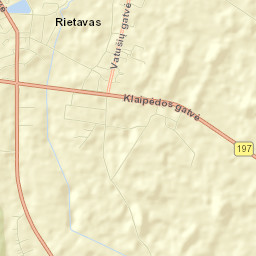 Rietavas Street Map