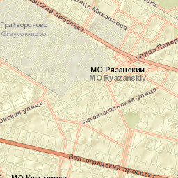 Novokuz’minki Street Map