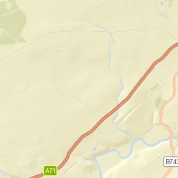B743, Strathaven, South Lanarkshire ML10, UK Street Map