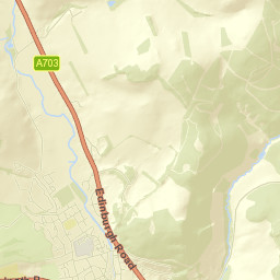 72 Eliot's Park, Peebles, The Scottish Borders Street Map