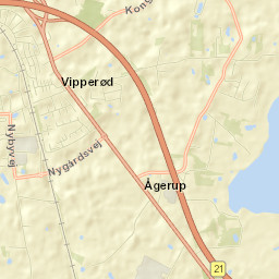 Vipperød Street Map