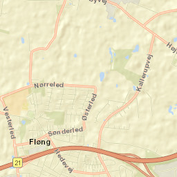 Fløng Street Map